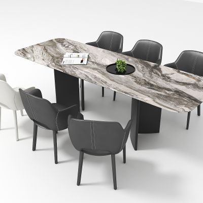 现代餐桌椅组合