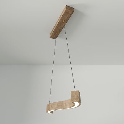 现代简约吊灯 客厅主灯 时尚吊灯 文艺范设计感书房灯 原木风创意吊灯