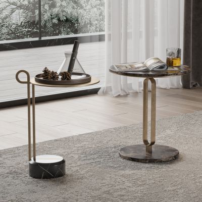 轻奢圆几 边几 角几