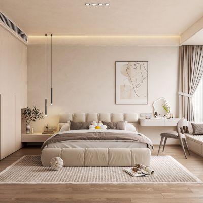 奶油风卧室 主人房