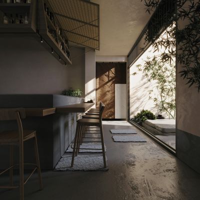 侘寂风酒吧静吧