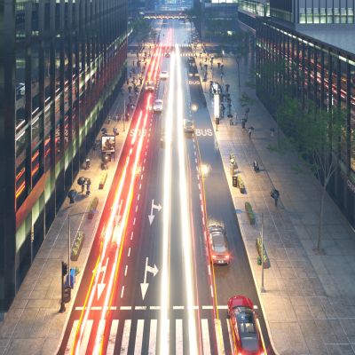 现代商业街 商业小品3D模型