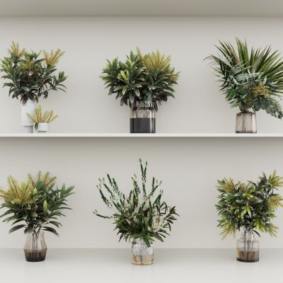 现代花瓶花艺组合 花瓶植物 花瓶花卉