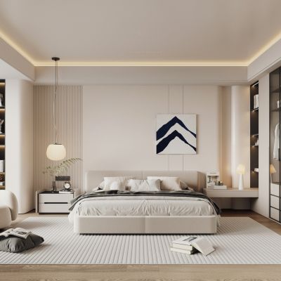 奶油风卧室 主人房