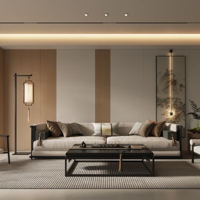 新中式禅意家居客厅