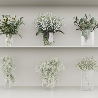 现代花瓶花艺组合 花瓶植物 花瓶花卉