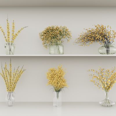 现代花瓶花艺组合 花瓶植物 花瓶花卉