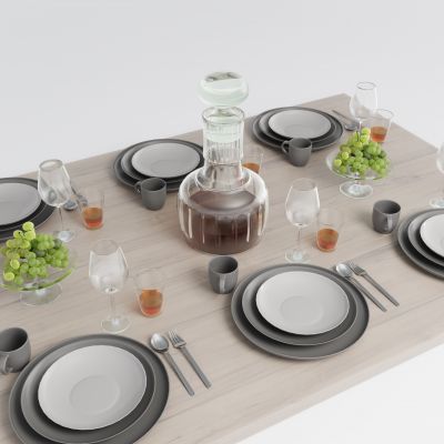 现代餐具组合 餐桌摆件 餐具用品 厨房用品 厨房用品组合 厨房摆件