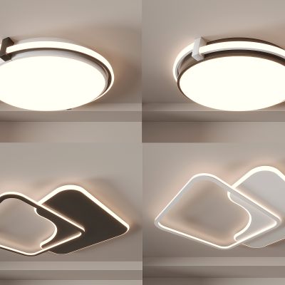 现代简约吸顶灯 大气高档 客厅灯 卧室灯 几何形灯具组