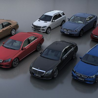 现代奔驰车组合