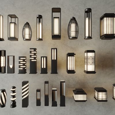 su现代中式景观灯 户外灯 草坪灯 庭院灯 古典灯 公园灯