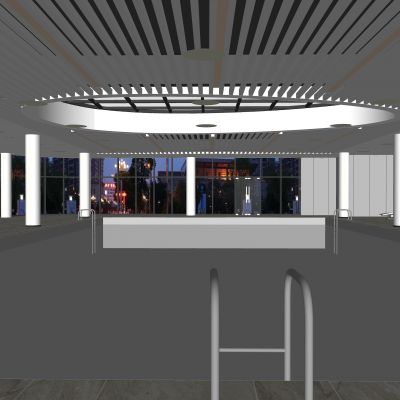 现代游泳馆 会所游泳馆 游泳池 游泳班泳池