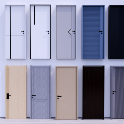 现代卧室门 木门