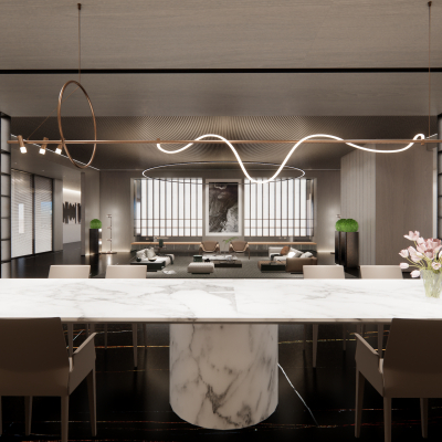 水吧休息区洽谈区沙发