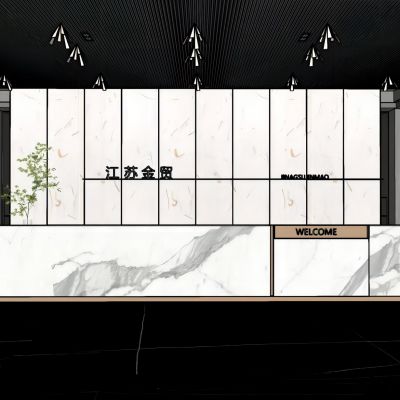 公司大堂前厅接待前台