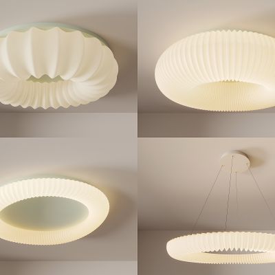 现代简约灯  奶油风吊灯 客厅灯 卧室灯 北欧书房灯组合