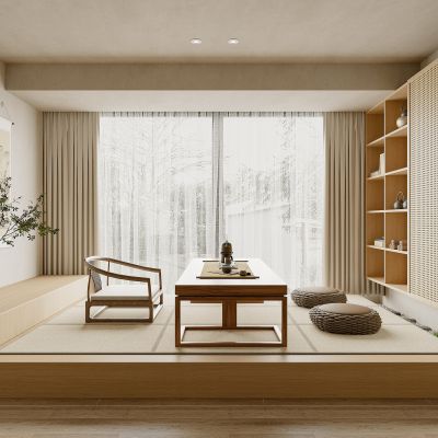 新中式榻榻米茶室