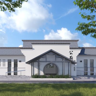 新中式风格公共厕所