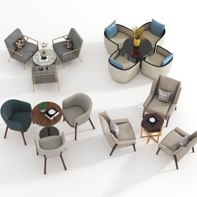 北欧洽谈桌椅组合