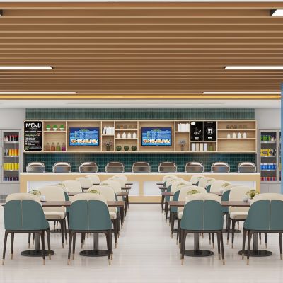 现代公共餐厅食堂