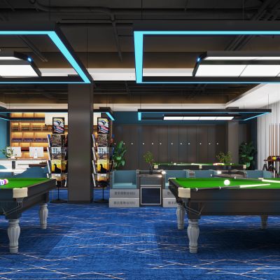 工业风台球室