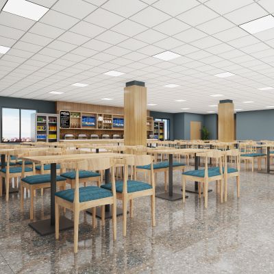 现代公共餐厅食堂
