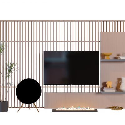 新中式简约电视背景墙