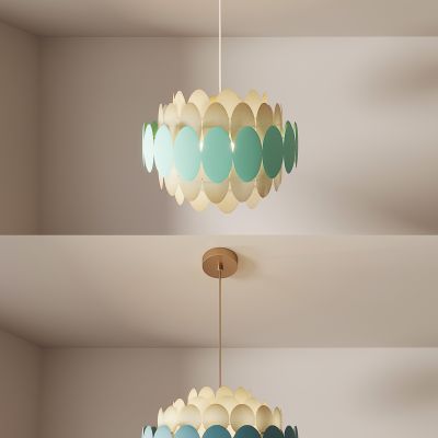 奶油风 卧室灯 主卧吸顶灯 新款  现代  简约   轻奢高档3d模型组合