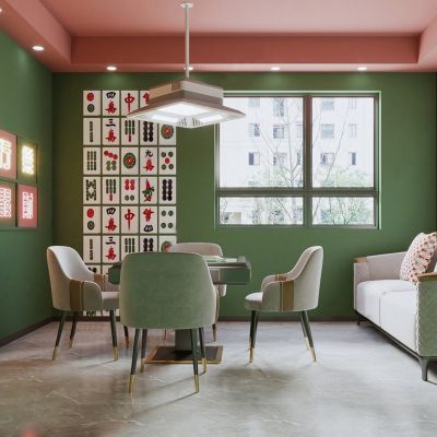 现代网红棋牌室