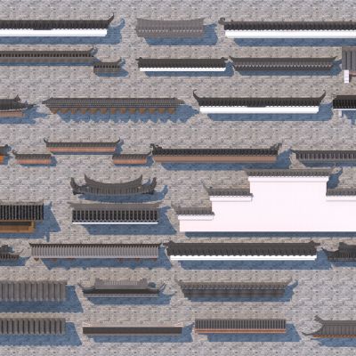 中式屋檐 中式檐线 飞檐 屋脊