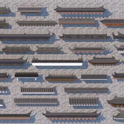 中式屋檐 中式檐线 飞檐 屋脊