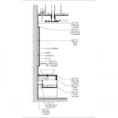 双盆洗手台大样图
