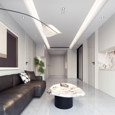 现代极简客厅小户型