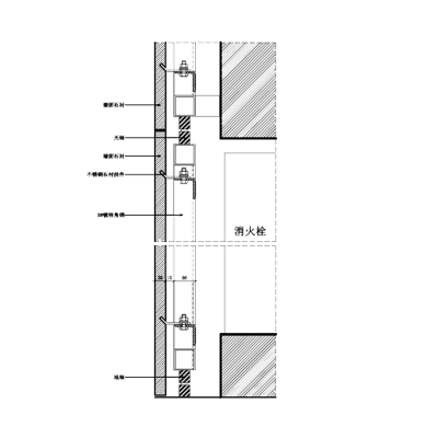 标准门节点CAD+对应效果图