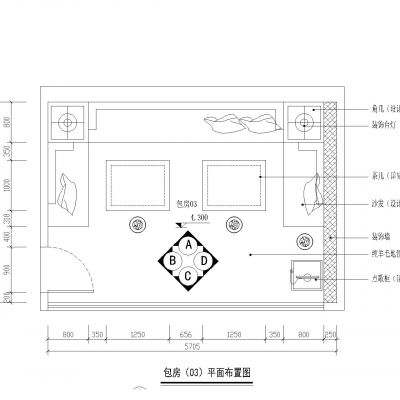 酒吧包房装饰施工图