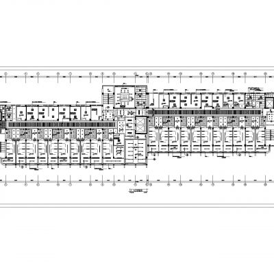 整栋9层医院平面方案及天花图