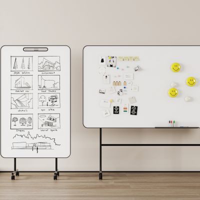 办公白板 磁吸白板 便签条