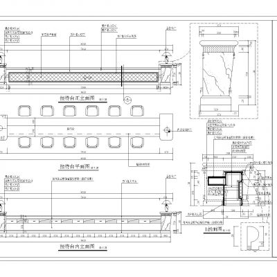 欧式风格售楼部接待台