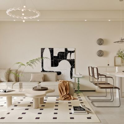 法式奶油风客餐厅