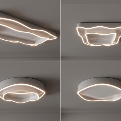 现代吸顶灯 圆形吸顶灯 方形吸顶灯 卧室 客厅 儿童房 简约吸顶灯