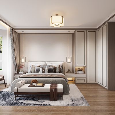 新中式卧室