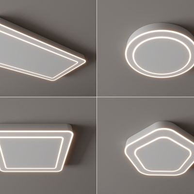 现代吸顶灯 圆形吸顶灯 方形吸顶灯 卧室 客厅 儿童房 简约吸顶灯