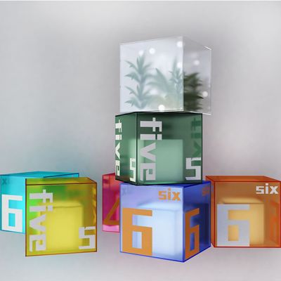 现代创意亚克力发光灯箱
