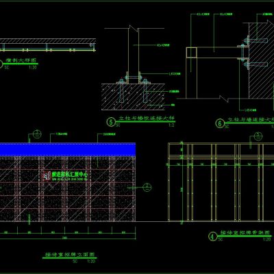 灯箱广告牌店面招牌CAD施工图