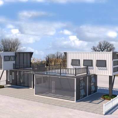 网红打卡集装箱奶茶店咖啡店餐饮建筑