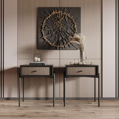 现代床头柜 装饰摆件品