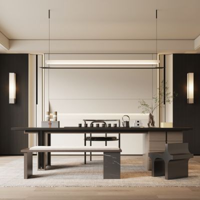 新中式茶室书房