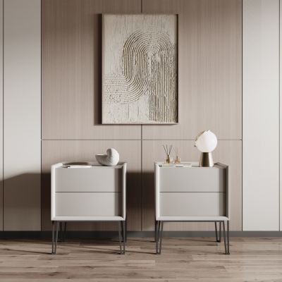 现代床头柜 装饰摆件品