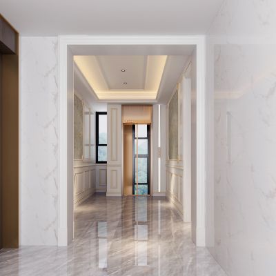 欧式过道玄关电梯间