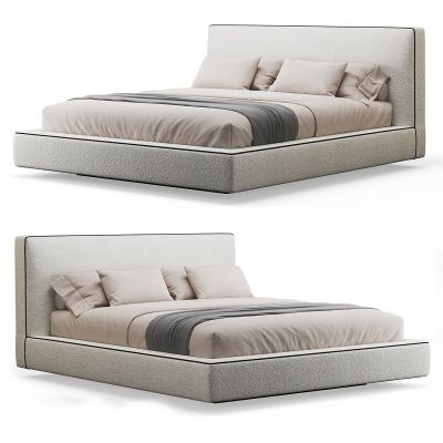 现代简约卧室床